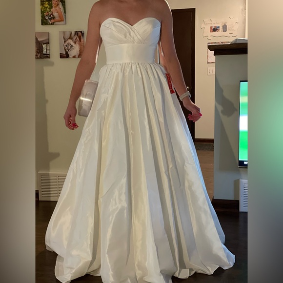 SOLD WToo by Watters Taffeta Wedding Gown - Picture 1 of 4